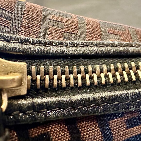 Fendi Zuccino Cuoio Borsa Pocket Bag Baguette - Picture 10 of 15